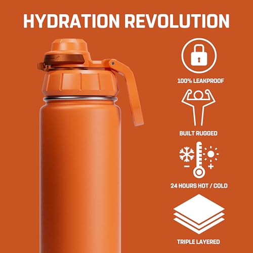 Vessence 24 Oz Stainless Steel Tea Infuser Bottle for Loose Leaf Tea