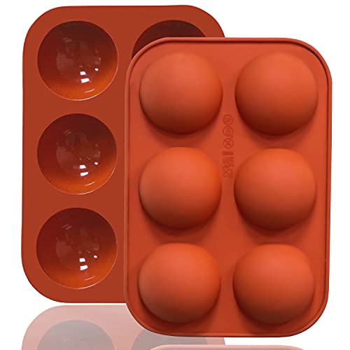 6 Holes Medium Semi Sphere Silicone Molds (86 Count)