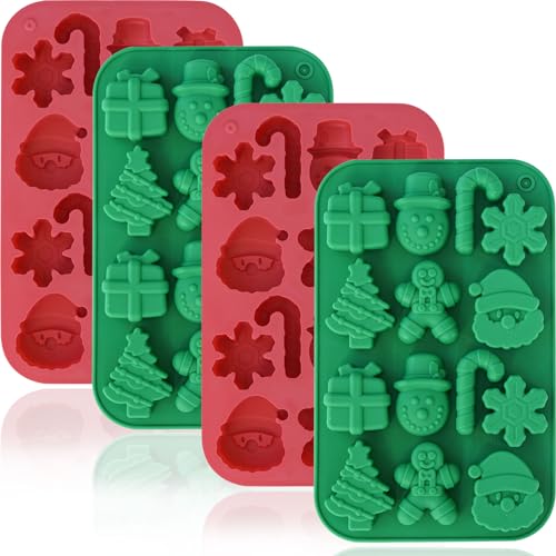 Christmas Silicone Chocolate Molds (4 Count)