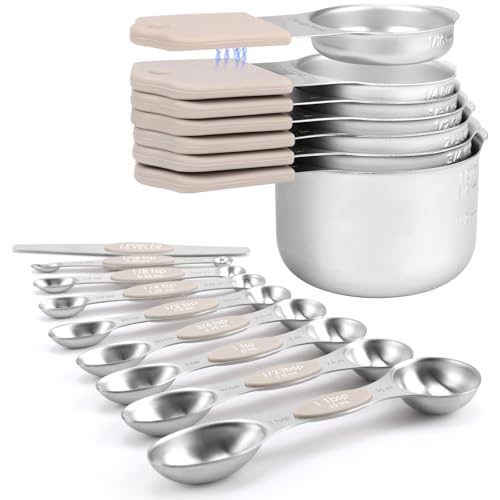 Magnetic Measuring Cups and Spoons Set (16 Count)