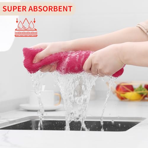 100% Cotton Waffle Weave Kitchen Dish Cloths 6 (6 Count)