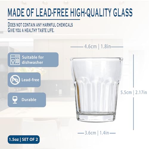 16 Piece Shot Glasses Set 50ML