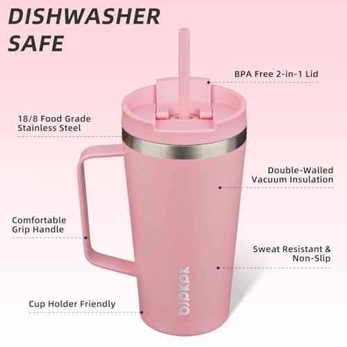 18oz Insulated Tumbler with Handle
