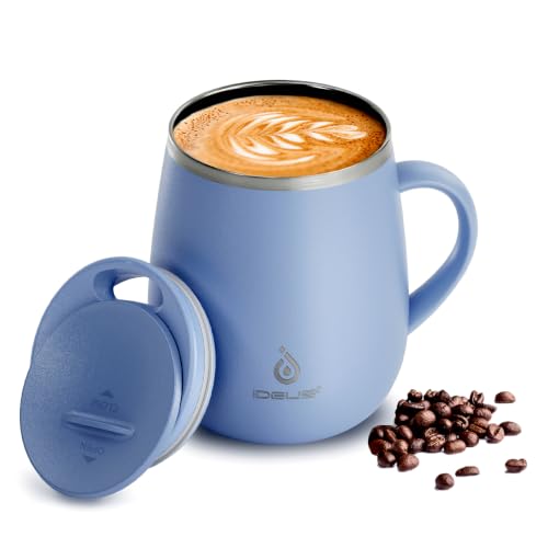 16 oz Insulated Coffee Mug with Lid and Handle