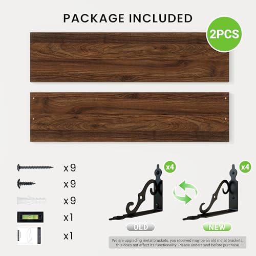 Floating Shelves for Wall Decor (2 Count)