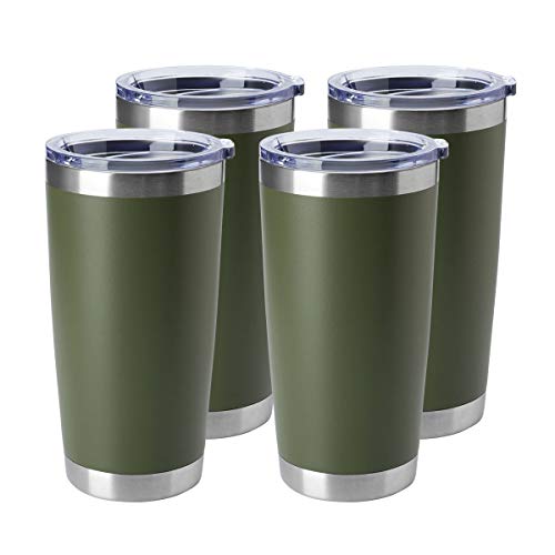 20oz Stainless Steel Tumblers Bulk (4 Count)
