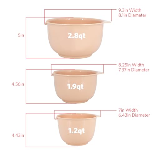 Mixing Bowls with Pour Spout