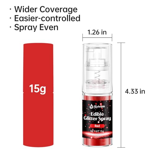 Red Edible Glitter