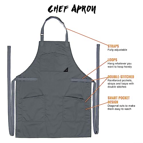 Chef Apron Smart Pockets