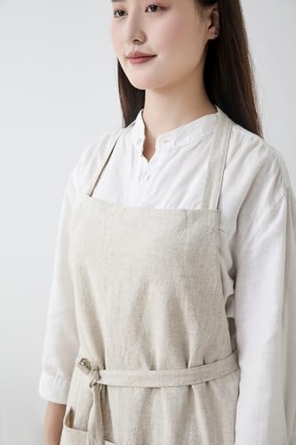 Cotton Linen Apron for Women