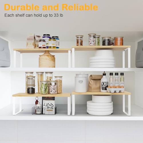 Cabinet Shelf Organizers (4 Count)