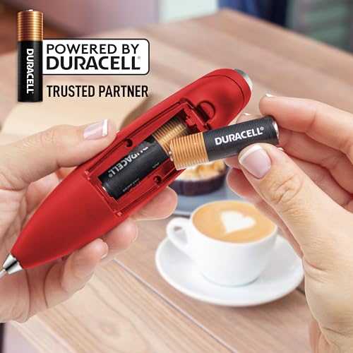 Powerful Milk Frother Wand With Duracell Batteries