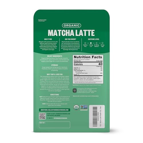 Organic Matcha Latte Powder (16 Ounce)