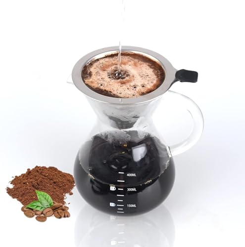Double layer reusable stainless steel filter 400ml