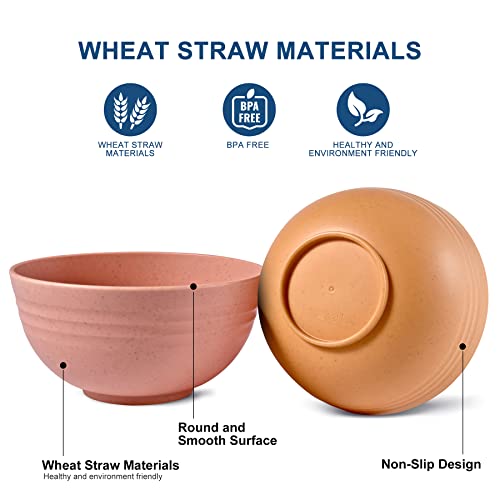 BPA Free Unbreakable Wheat Straw Cereal Bowls