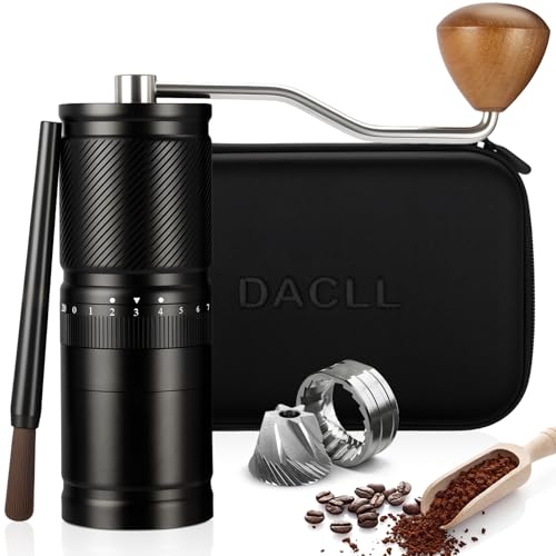 Manual Coffee Grinder with Numerical External Adjustable Setting