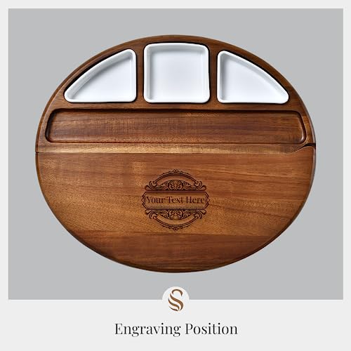 Large Acacia Wood Cheese Board