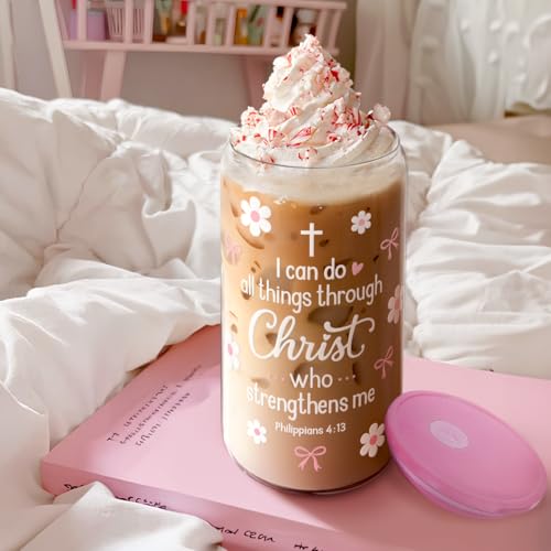 Christian Glass Can Tumbler 16oz