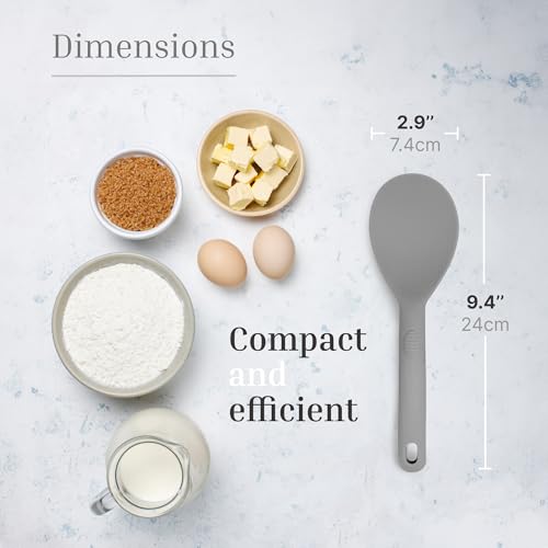 3 Pcs Colorful Silicone Rice Paddle (3 Count)