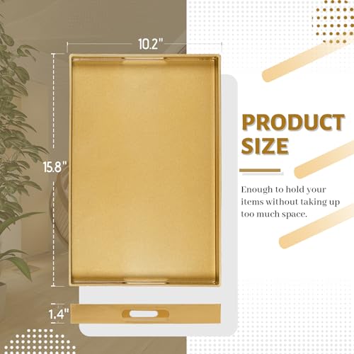 Gold Decorative Tray for Coffee Table