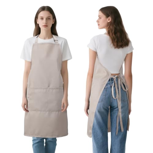 Kitchen Bib Chef Apron for Women Men