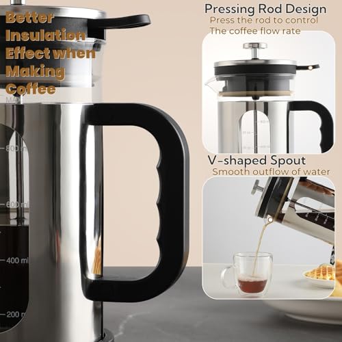 French Press Coffee Maker 34 oz