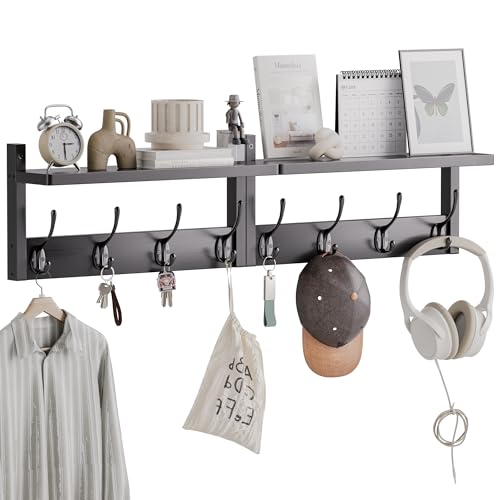 Coat Rack with Shelf (2 Count)