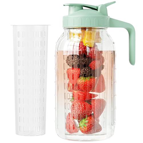 Glass Mason Jar Pitcher
