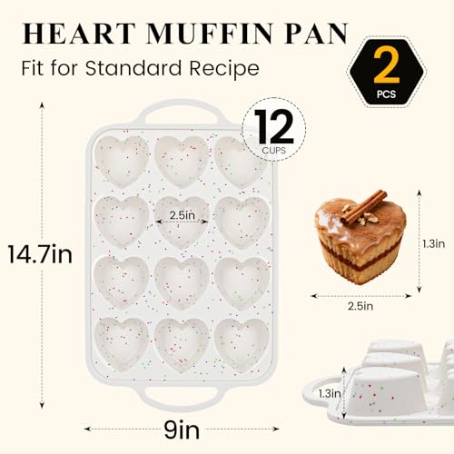 Heart Shaped Muffin Pan (2 Count)