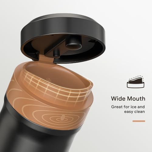 Portable French Press Stainless Steel Coffee Maker Travel French Press Insulated Bottle Cup