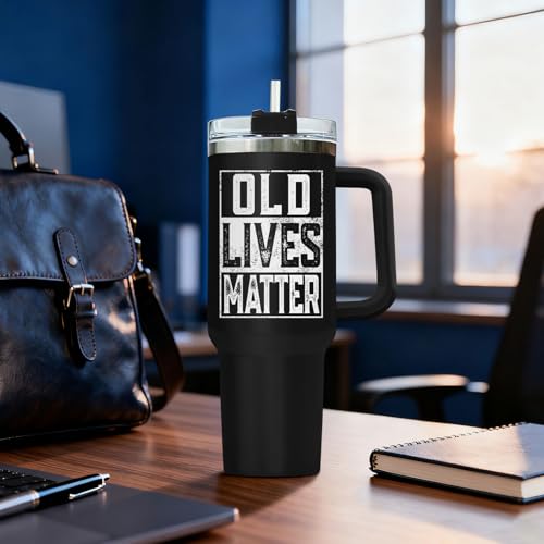 Dad I'm Not Old 40 oz Tumbler with Handle