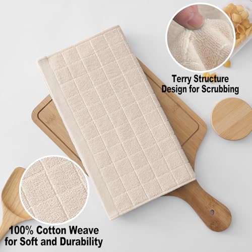 100% Cotton Terry Kitchen Dish Cloths (6 Count)