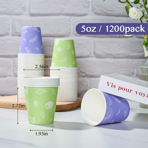 1200 Pack 5 oz Paper Cups (37.99 Count)