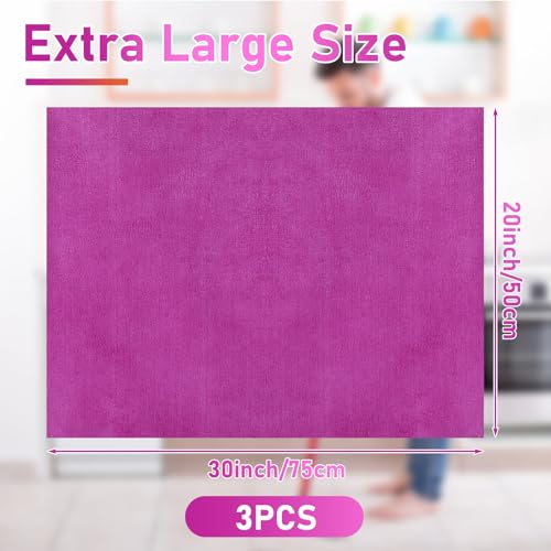 3 Pcs Extra Large Microfiber Cleaning Cloth (3 Count)