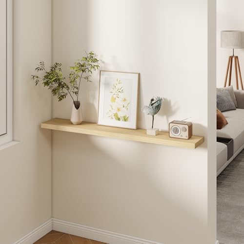 Rustic Real Wood Floating Shelves