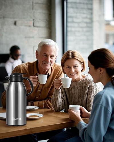 2 PCS Large and Heavy Thermal Coffee Carafe 101 oz (2.8 Count)