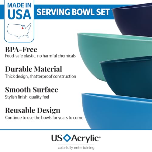 Vista Durable Plastic Salad and Serving 10 (4 Count)