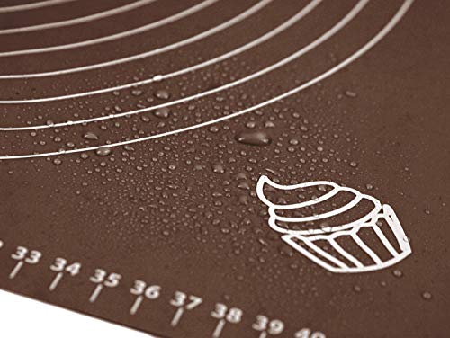 Silicone Baking Mat for Rolling Pastry Dough with Measurements