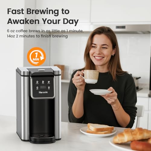 Iced Single Cup Coffee Machine for K Pod and Ground