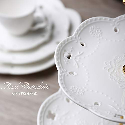 3 Tier Porcelain Cupcake Stand Serving Tray