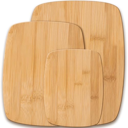 Bamboo Cutting Board Set for Kitchen (3 Count)