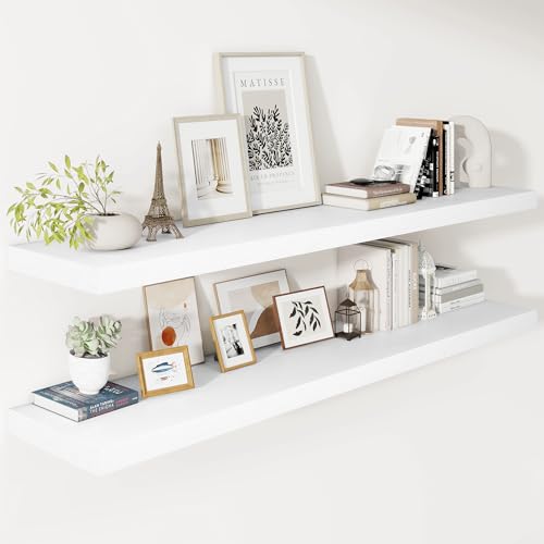 Deep Floating Shelves 55x12” Set of 2 (2 Count)