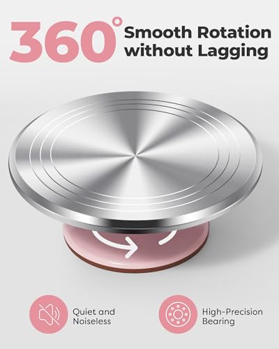 Aluminum Cake Stand Turntable Set for Decorating Baking Kit