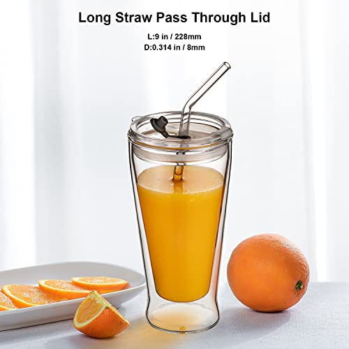 Reusable Glass Straws Bent (4 Count)