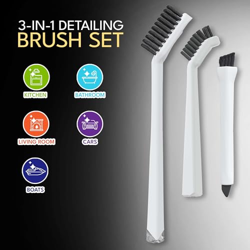Grout Cleaning Brushes Set (3 Count)
