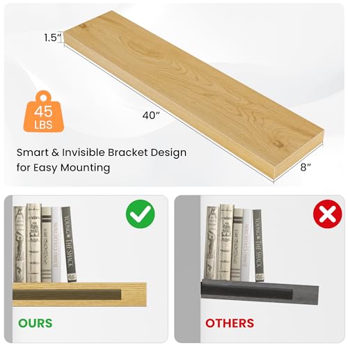 Floating Shelves for Wall (2 Count)