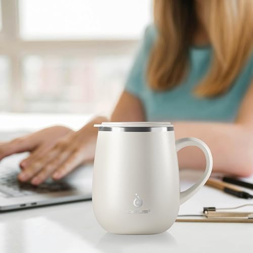 16 oz Insulated Coffee Mug with Lid and Handle