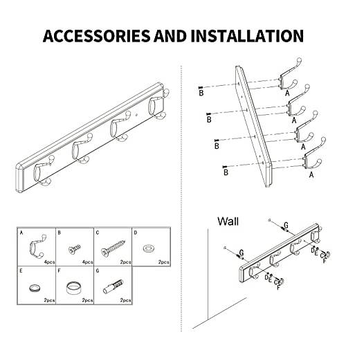 Heavy Duty Wooden Coat Rack