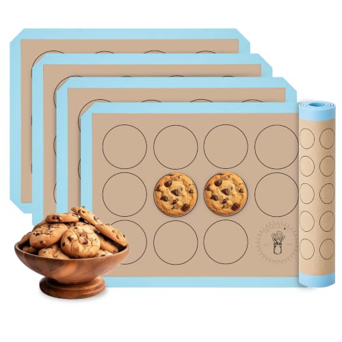 Macaron Baking Mat Silicone Non Stick (4 Count)