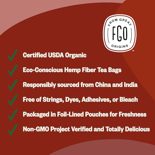 Organic English Breakfast Black Tea (100 Count)
